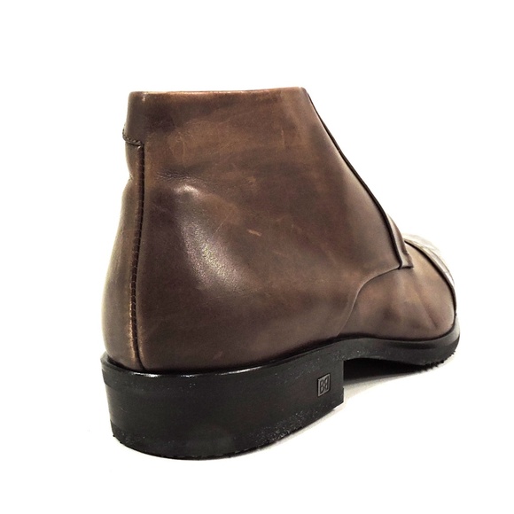 BALDININI 🇮🇹 MEN'S BROWN SOFT LEATHER WINTER COMFORT BOOTIE - Picture 5 of 7